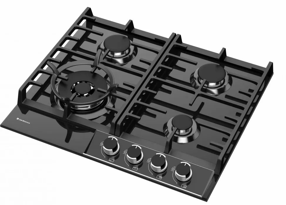 Cooktop Montreal Vidro 60cm gás - 4 queimadores