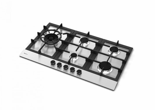 Cooktop Zurique Aço Inox 90 cm Gás - 5 queimadores