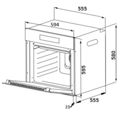 Forno Montreal Steam Assistant 60cm 220 V-21 Funções