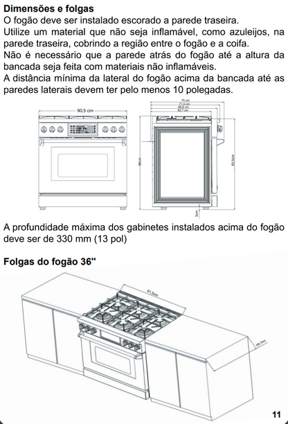 Fogão Profissional 6Q Evol
