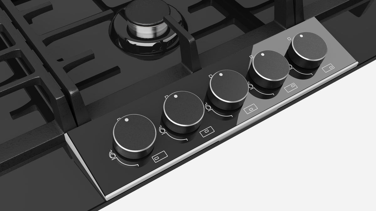 Cooktop Montreal Vidro 90cm gás - 5 queimadores