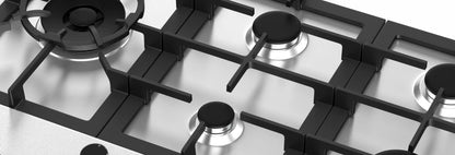 Cooktop Zurique Aço Inox 90 cm Gás - 5 queimadores