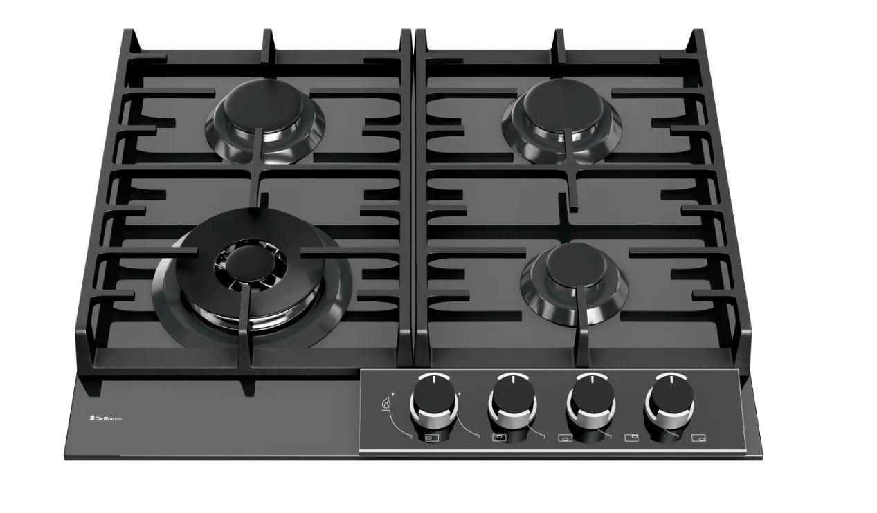 Cooktop Montreal Vidro 60cm gás - 4 queimadores