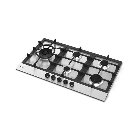 Cooktop Zurique Aço Inox 70 cm Gás - 5 queimadores