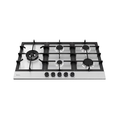 Cooktop Zurique Aço Inox 70 cm Gás - 5 queimadores