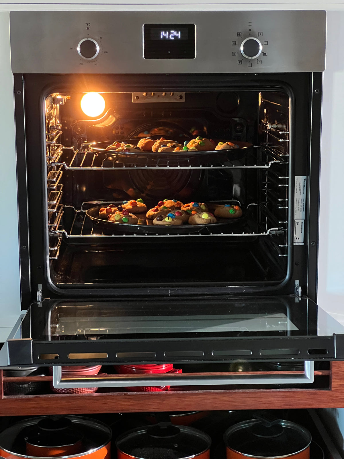 Forno Zurique Multifunção Elétrico Steel 60 cm 9 Funções